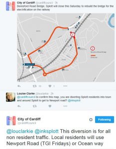 Beresford Road Bridge Diversion Route and Response